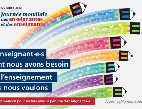 Journée mondiale des enseignantes et enseignants – Un éditorial de l’Internationale de l’Éducation